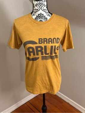 Brandi Carlile Graphic Concert Tour T-Shirt Yellow Small Band Tee Rock Country
